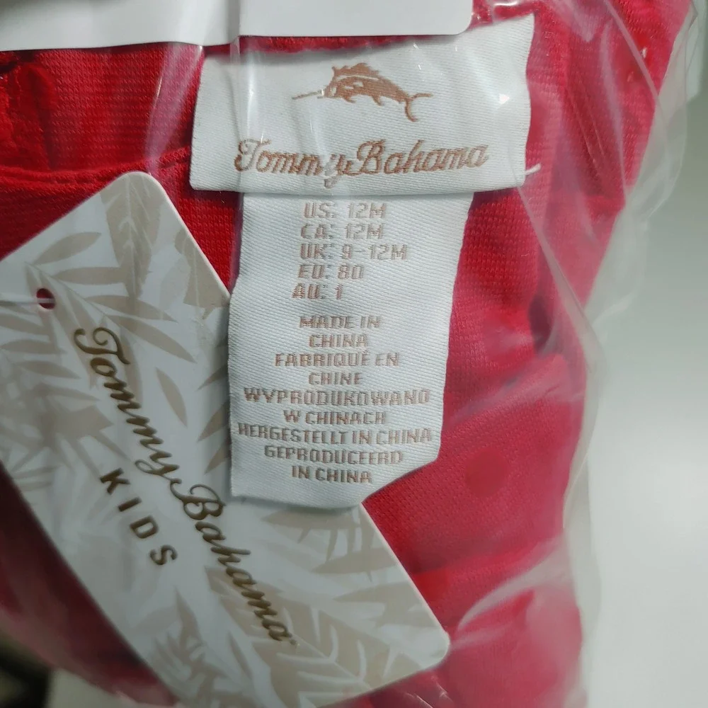 Tommy Bahama Kids 12M Red Top Leggings‎ Heart Purse Outfit Set Holiday NWT